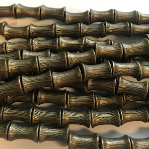 12x8mm drum base metal 15beads/ 7 inch strand