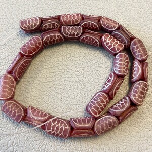 Carved Jade 15x10mm Barrel Gemstone Bead--15.5 inch strand