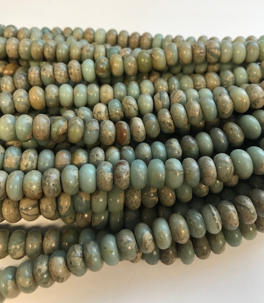 African Blue Opal 6x3mm 8x5mm 14x6mm Rondelle Gemstone Beads Etsy