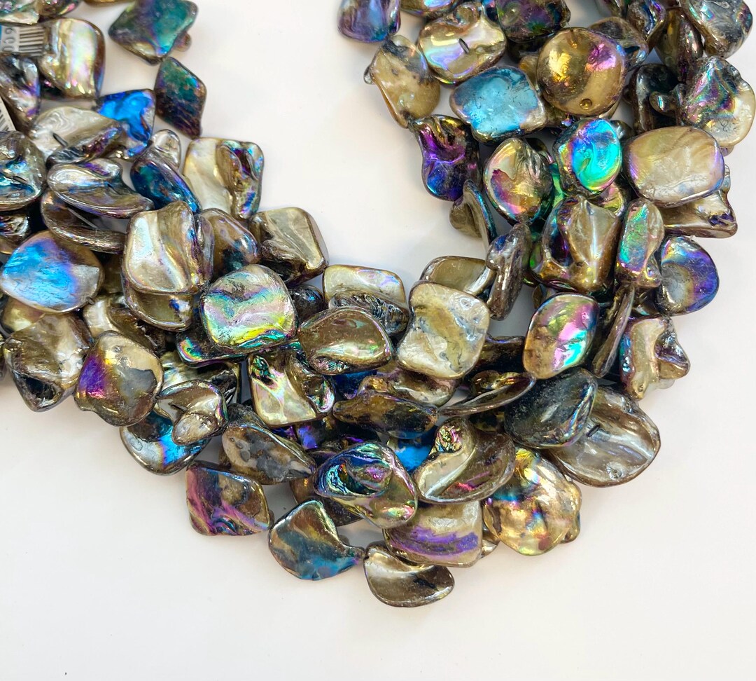 Shell 4-22mm Nugget Shell Beads -15.5 Inch Strand - Etsy