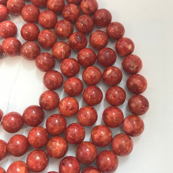 natural sponge coral 8mm 10mm 12mm round Gemstone Beads - 15.5 inches strand