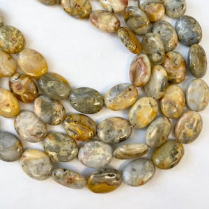 Naturalny agat Crazy Lace 18x13x6mm płaski owalny kamień szlachetny - sznur 15,5 cala