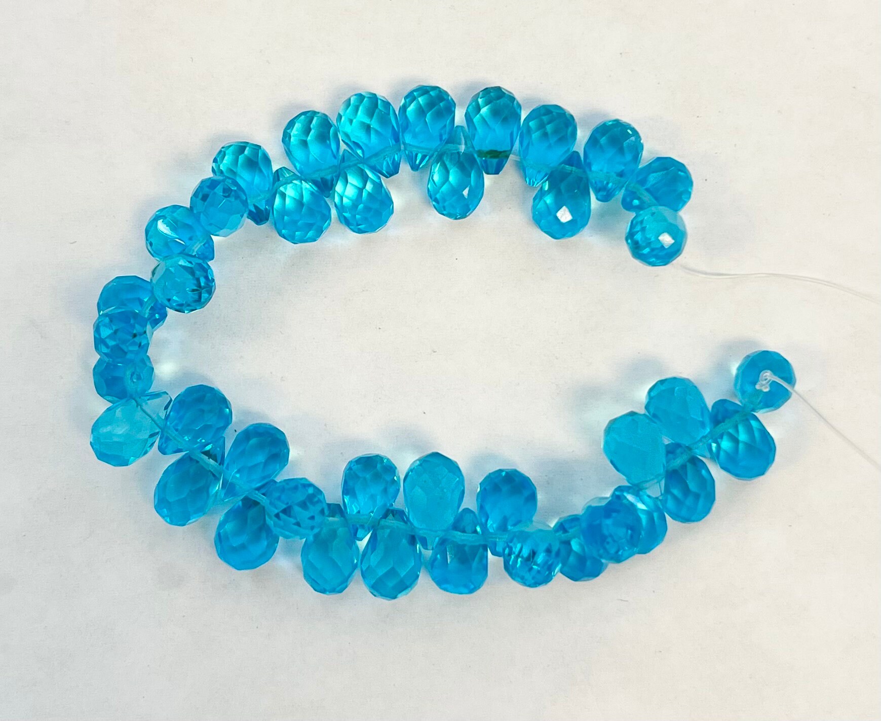 Turquoise Howlite Beads, Bulk Order, Teardrop Beads