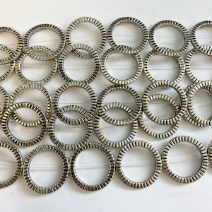 Silver Plated Copper 20x2mm Flat Shap Copper beads/7 inch strand