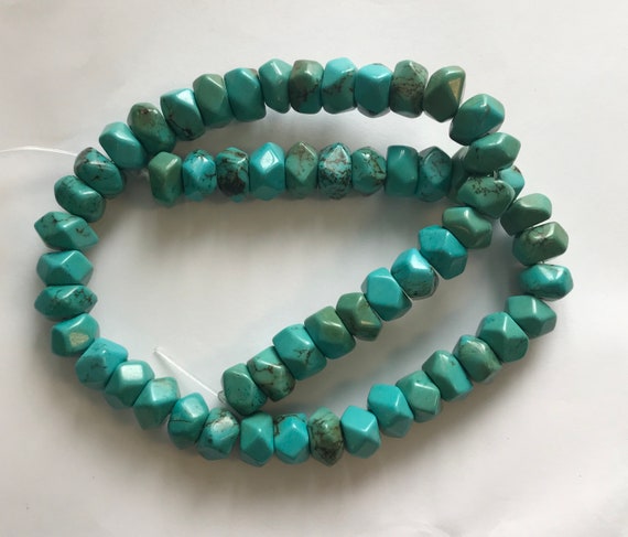 Perles rondes turquoises naturelles, vente en gros, belles perles, 150 pièces Al