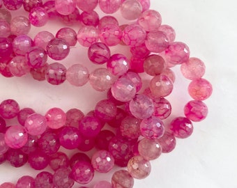 fire agate 10mm round gemstone beads- - 15.5''