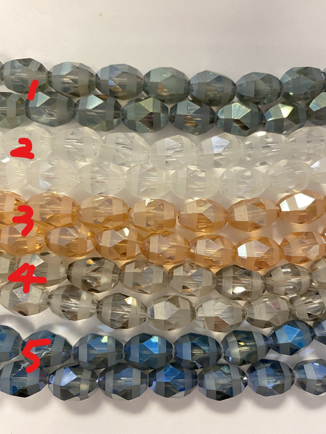 Anelli Acciaio Inox 11mm 100 Perline In Vetro Ottagonali 14mm Con Anelli E Ganci Per Decorazioni A 143420 - Foto 7