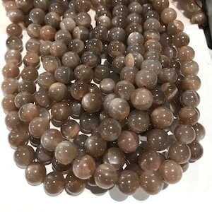 Natural moonstone 10mm 12mm 14mm round gemstone Beads - 15.5 inches strand