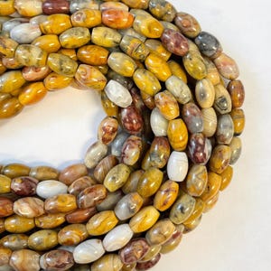 Agat Crazy Lace 12 x 8 mm Owalny naturalny kamień szlachetny Koralik~ - pasmo 15,5 cala