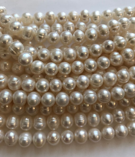 Natural Fresh Water Pearl 7-8mm Potato Pearl inch strand