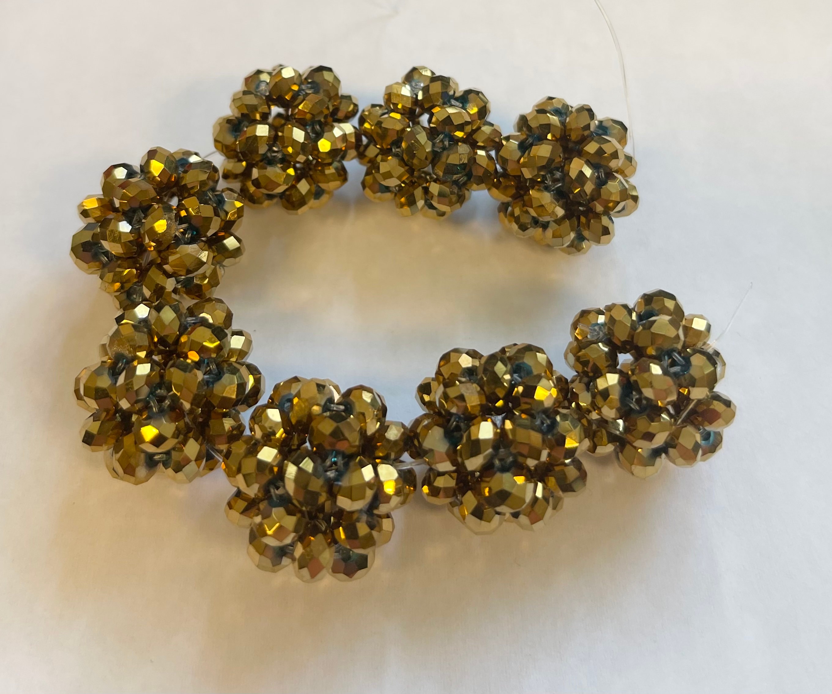 22mm crystal ball czech glass---8 beads