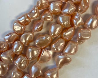Mother of Pearl 8-20mm Nugget Gemstone Bead--15.5 inch strand