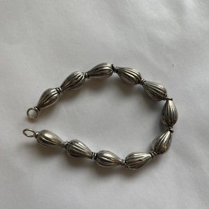 Silver Plated Copper 17x10mm Terdrop copper beads/7 inch strand/11 beads