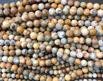 Crazy lace agate matt round 6mm 8mm 10mm 12mm Gemstone Beads--15.5 inch strand