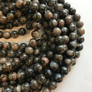 Gray Opal 6mm 8mm 10mm Round  NaturalGemstone Bead -15.5 inch strand