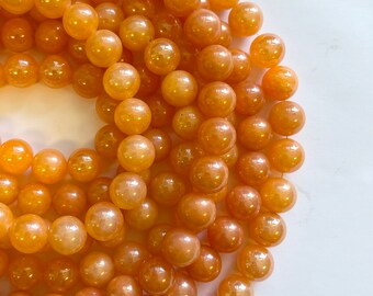 Giada Colore Arancione Ovale Piatto Sfaccettato Pietre Dure In Filo Gioielli | Sara Jewelry - Foto 7