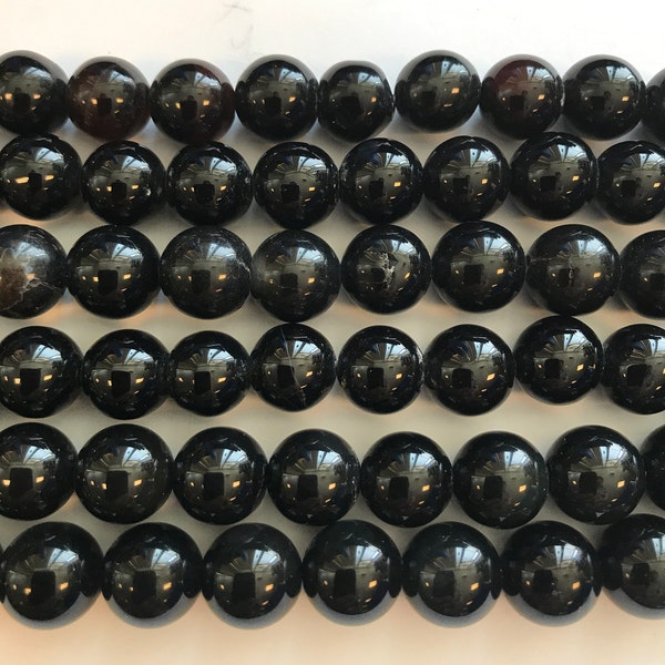 onyx round 4mm 6mm 8mm 10mm 12mm gemstone Bead -15 inch strand