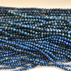 kyanite beads 5mm 6mm round kyanite beads---15.5 inch kyanite beads/gemstone beads