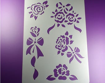 Schablone Rosen Etsy