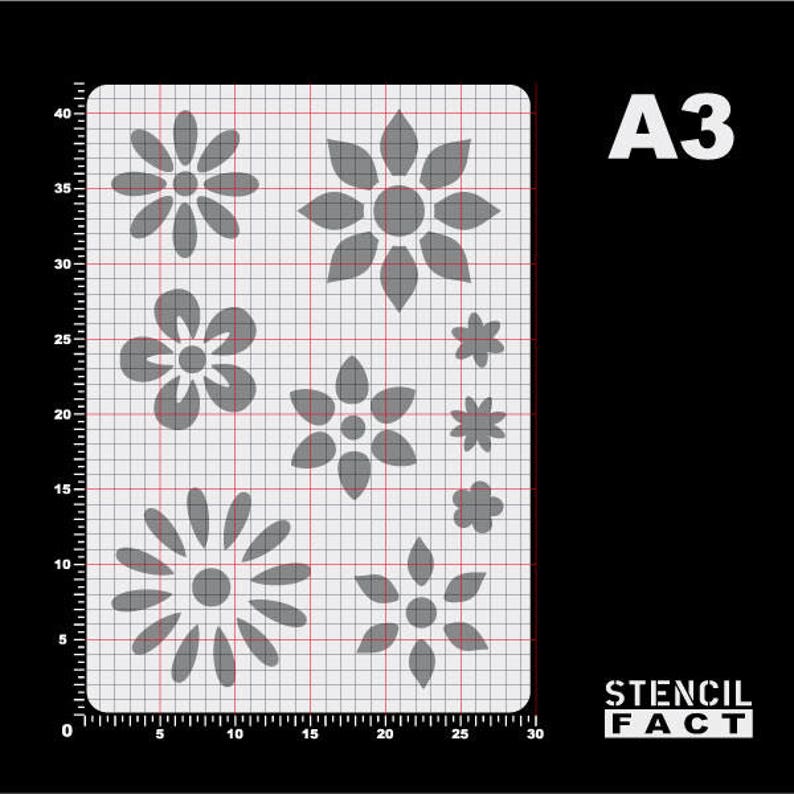 Template Flower Flower 9 blossoms-BA49