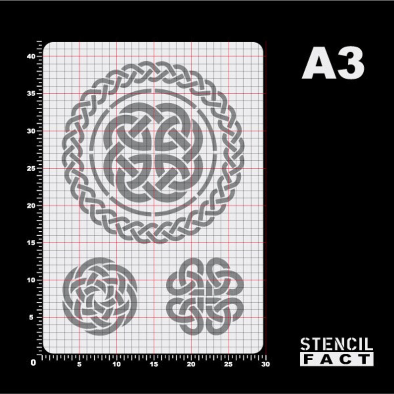 Stencil 3 Celtic knot knot pattern Celtic knot-BS82