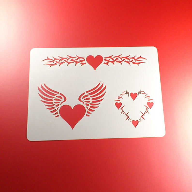 Template Heart Thorns Wing 3 motives-BO08