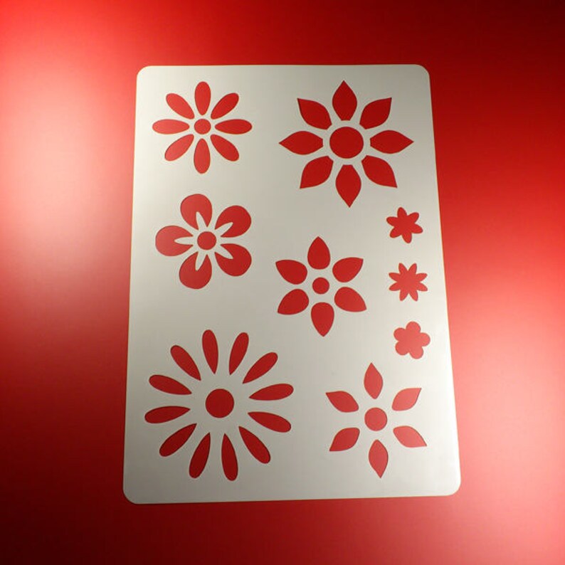 Template Flower Flower 9 blossoms-BA49