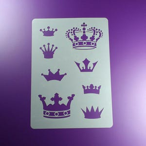Schablone Krone 8 Kronen Crown Motive - BA10