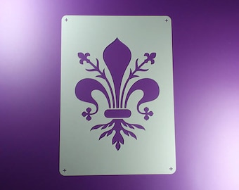 Stencil Giglio Fiorentino Fleur de Lis Firenze - BE34