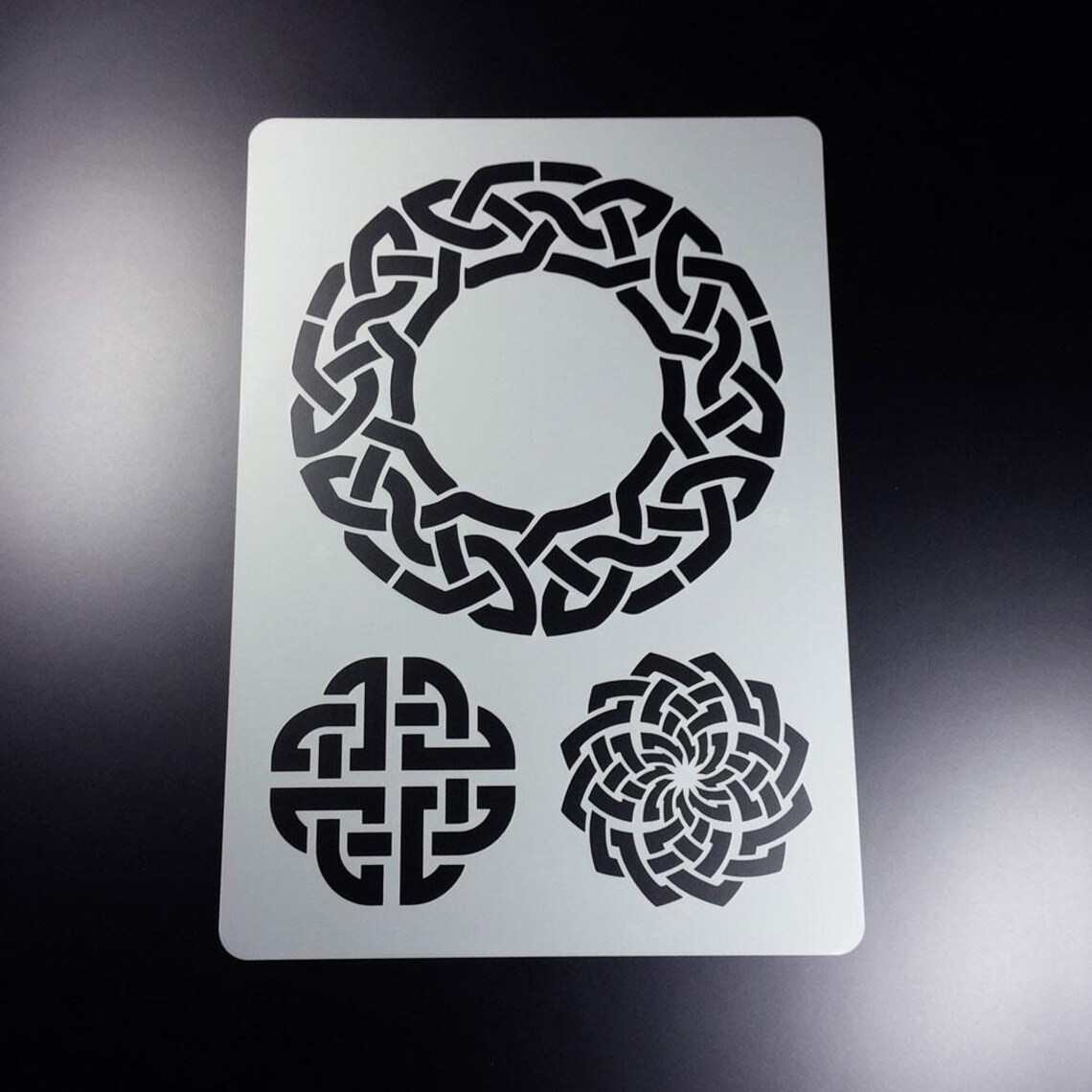 Celtic Knot Stencil 3 Knot Patterns Celtic Knot - BS77 - Etsy