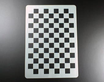 Stencil Checkerboard Pattern Pattern - BM03