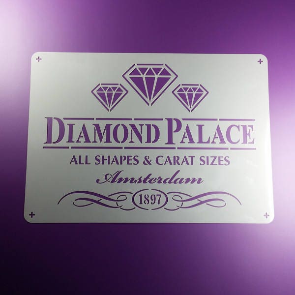 Schablone Diamond Palace Shabby Amsterdam Diamant Manier Ornament - BS48