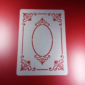 Stencil Ornament Frame 2 motifs - BS40