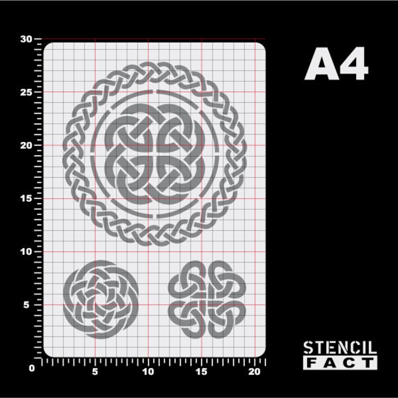 Stencil 3 Celtic knot knot pattern Celtic knot-BS82
