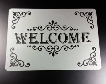 Template Welcome Lettering Ornament Frame Frame - BS26