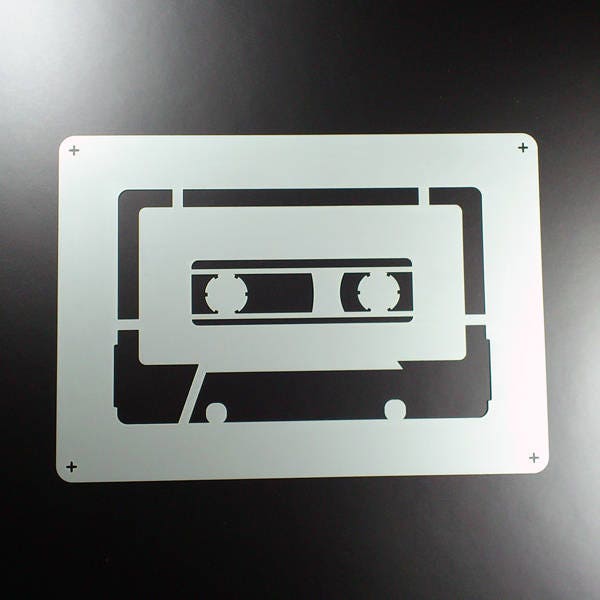 Schablone Kassette Cassette Mixtape Retro - BE39