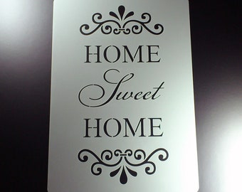 Stencil Home Sweet Home Shabby Look - BO47