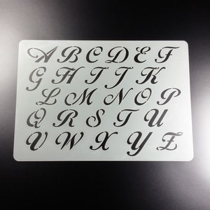 Stencil letter set alphabet A - Z capital letters - BF17