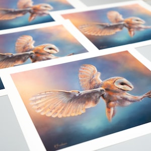 BARN OWL oil painting  Giclee Art print