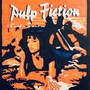 Pulp Fiction Movie Acrylic Painting Poster PRINT