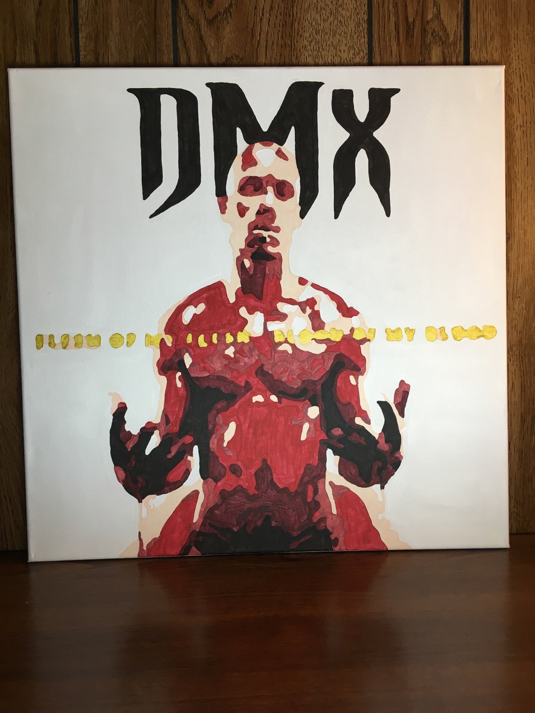 絵画 MY BLOOD DMX Flesh of My Flesh Blood of My Blood Album Cover Acrylic