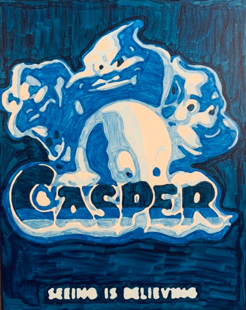 Casper Movie Poster Acrylic Painting PRINT