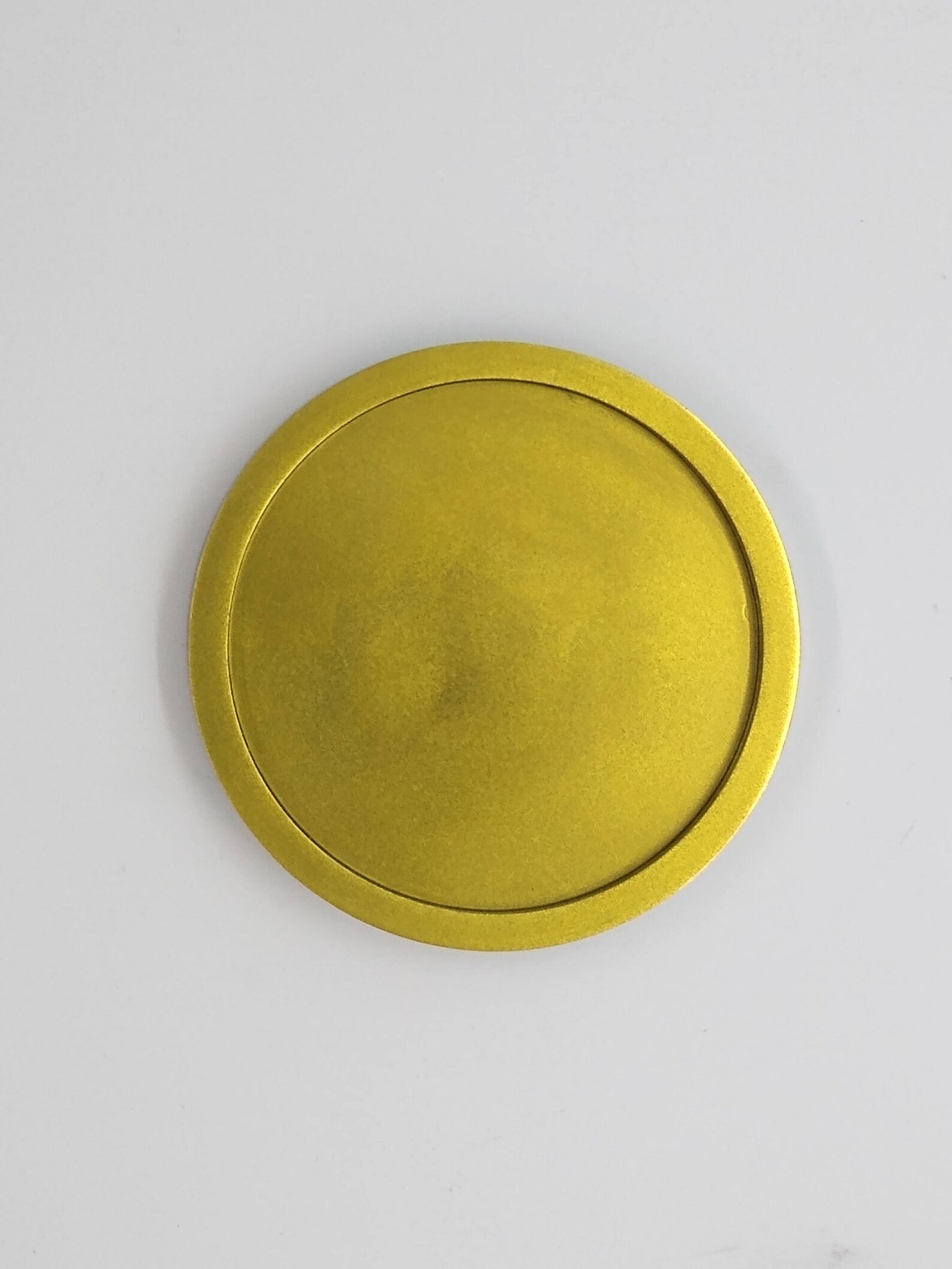 Solid Gold Colored Resin Coasters, Set of 4 Coasters, Handmade Coasters