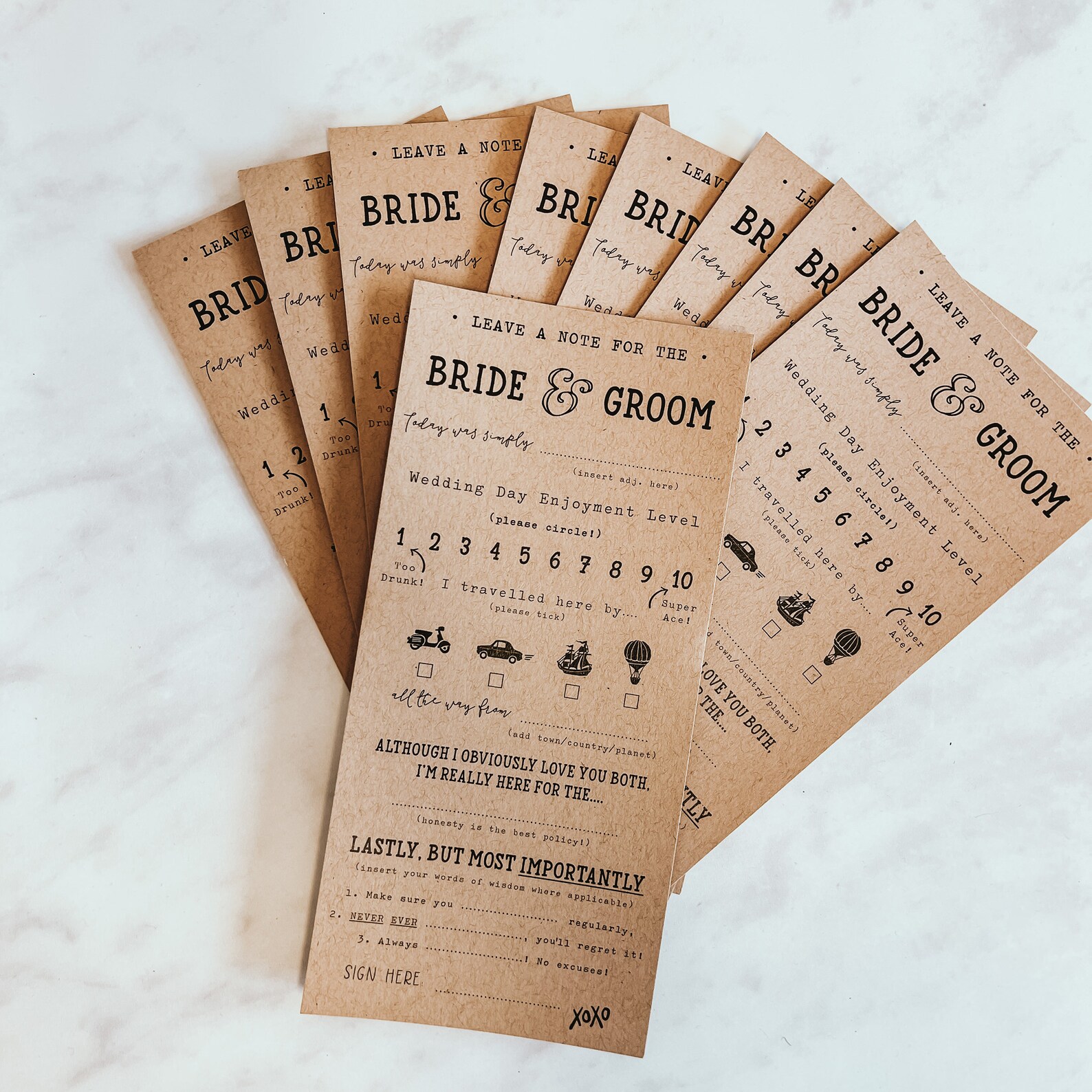 Funny Wedding Bride and Groom Score Cards, Mr and Mrs Advice, Wedding Reception Game, Funny