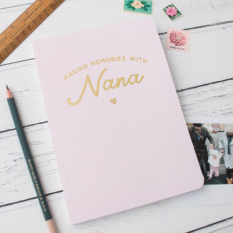 Personalised Memory Book Gold Foil Notebook Making Memories Etsy UK