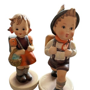 Écolier 82/0, écolière 81 2/0 - Rare M.I. Figurine Hummel, TMK-5 vintage de collection Goebel Hummel - Cadeau pour elle, grand-mère, maman