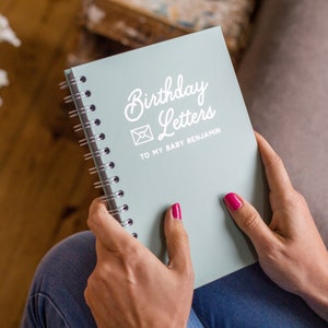Diario de recuerdos personalizado para una nueva mamá / Cartas de cumpleaños para mi bebé (tapa dura)