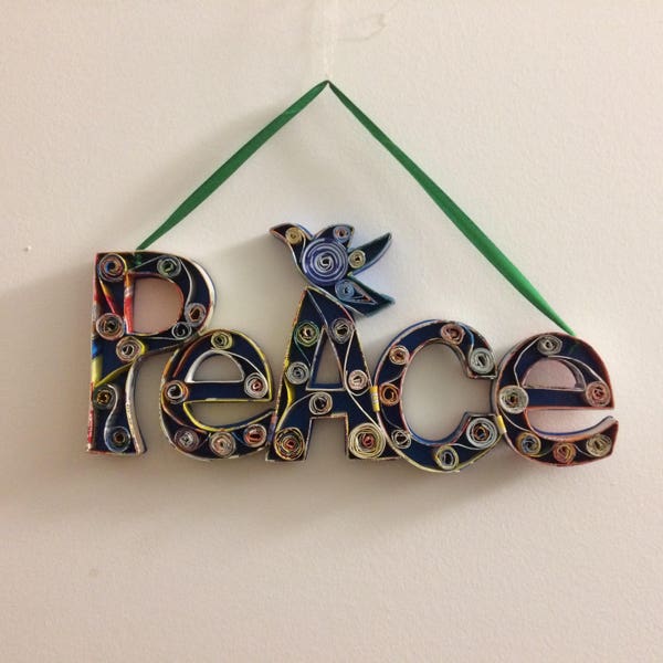 Recycled Wall Art Etsy