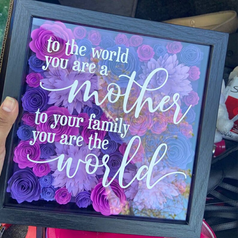 Personalized Mother's Day Gift Mother's Day Shadow Etsy