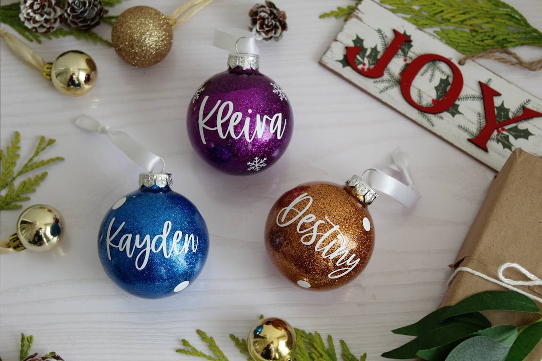 Personalized Christmas Ball Ornaments 